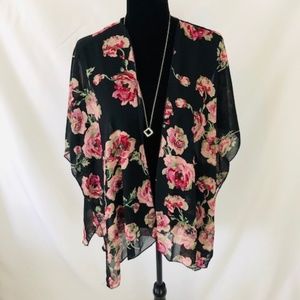 Sheer Floral Cardigan